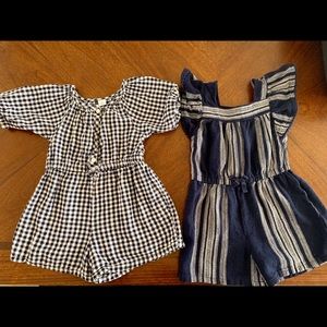 2- Old Navy 5T rompers